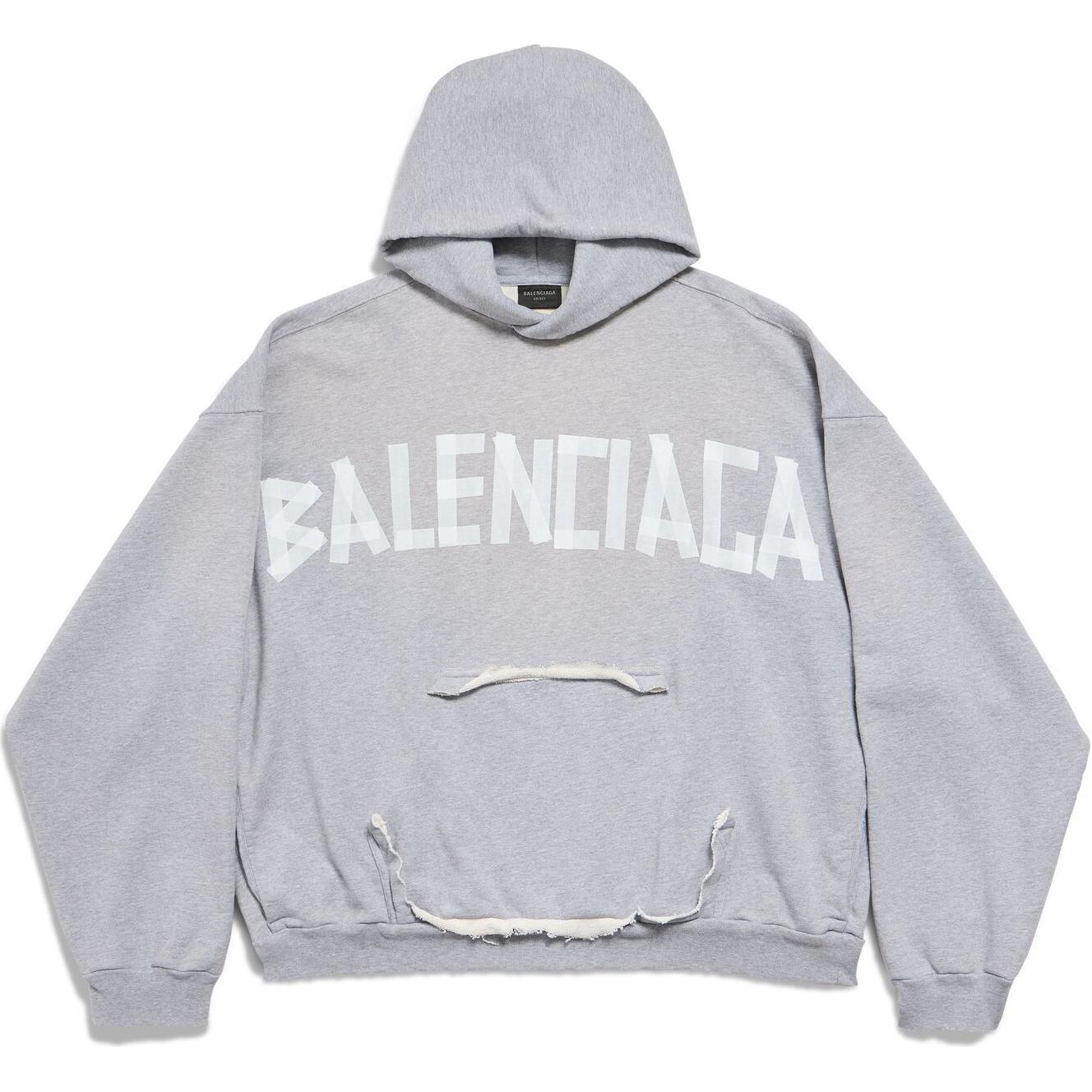 

Толстовка Regular Fit мужская серая Balenciaga, серый