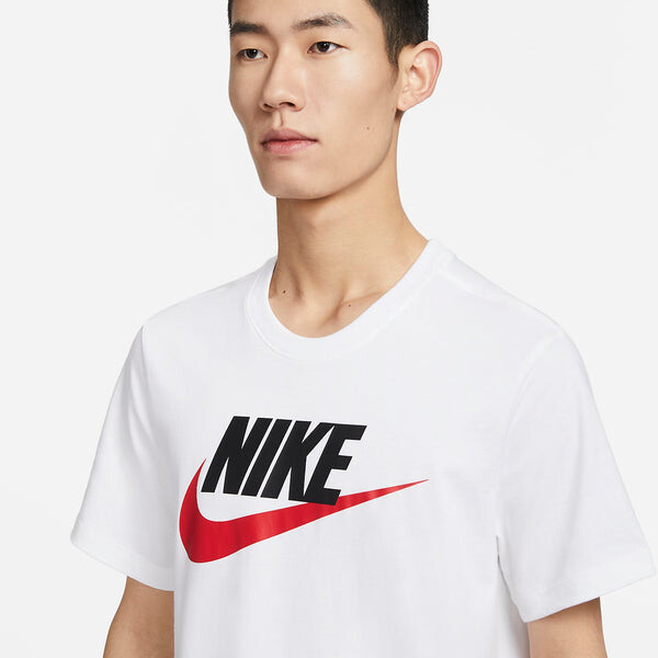 Футболка спортивная одежда брендовая марка футболка Nike, белый — фото 3