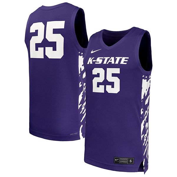

Мужская баскетбольная футболка Kansas State Wildcats #25 фиолетовая Nike
