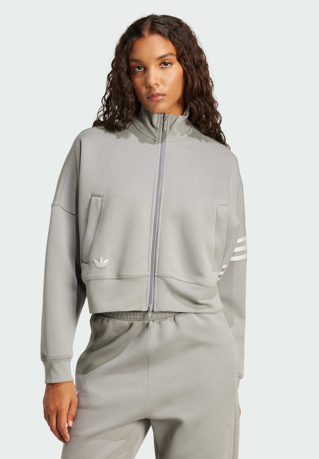 

Толстовка на молнии NEUCL adidas Originals, серый