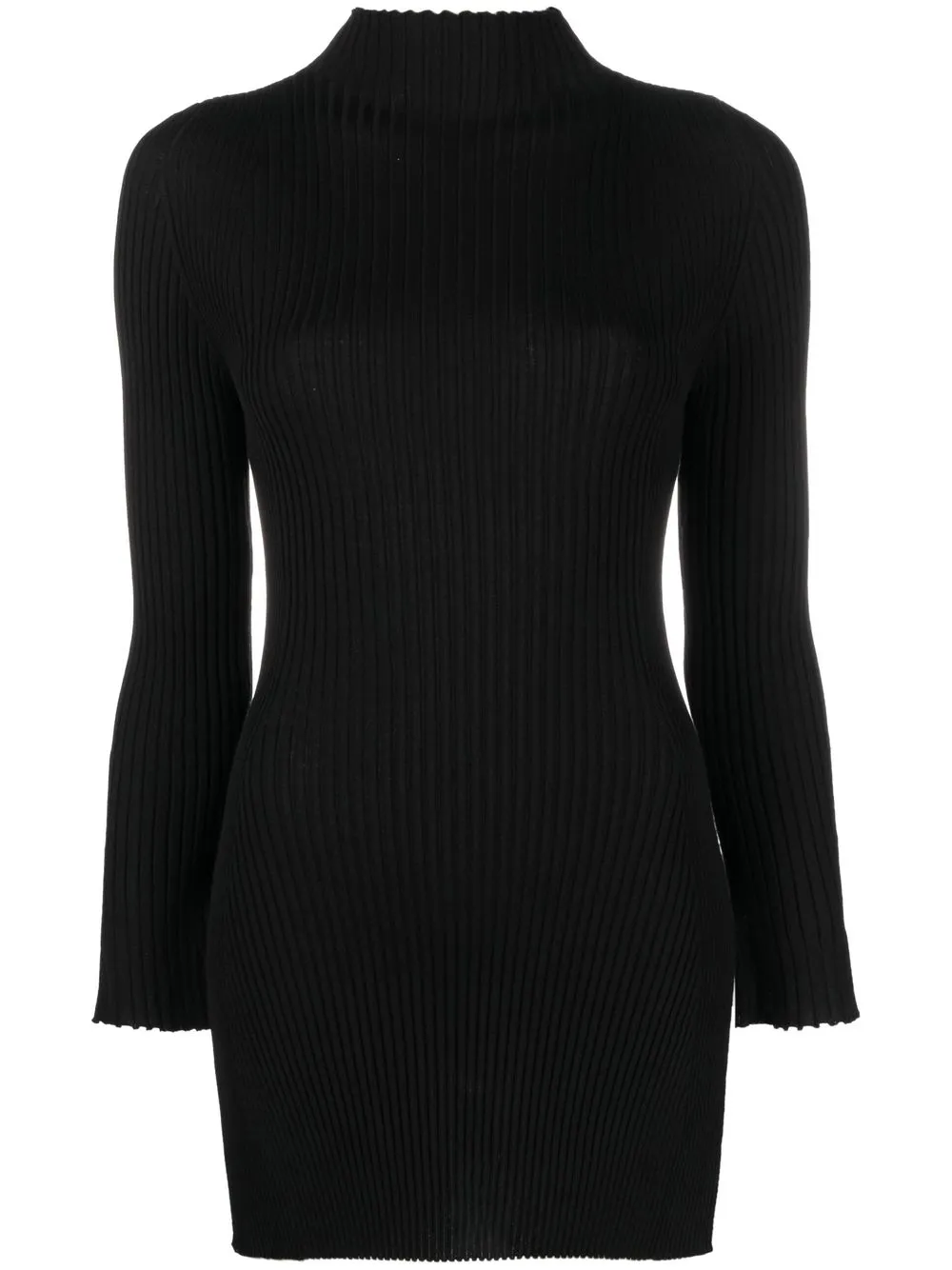 

Шерстяной топ в рубчик Wolford, черный