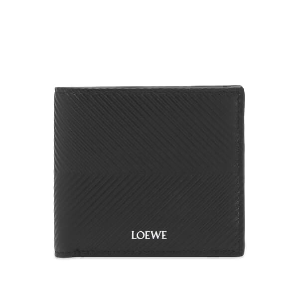 

Складной кошелек с тисненым логотипом Loewe, черный