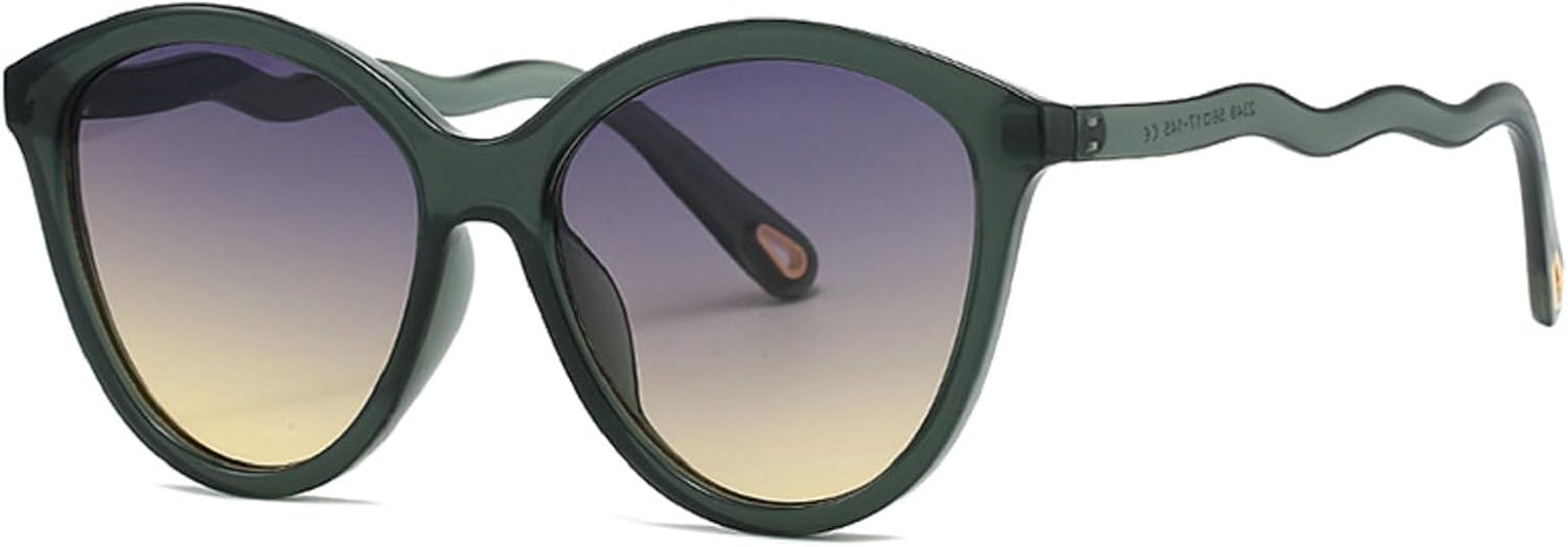 

Большие солнцезащитные очки «кошачий глаз» для женщин и мужчин, для путешествий, роскошные, с леопардовым принтом, женские, с защитой от УФ-излучения UV400 Melrose, Green