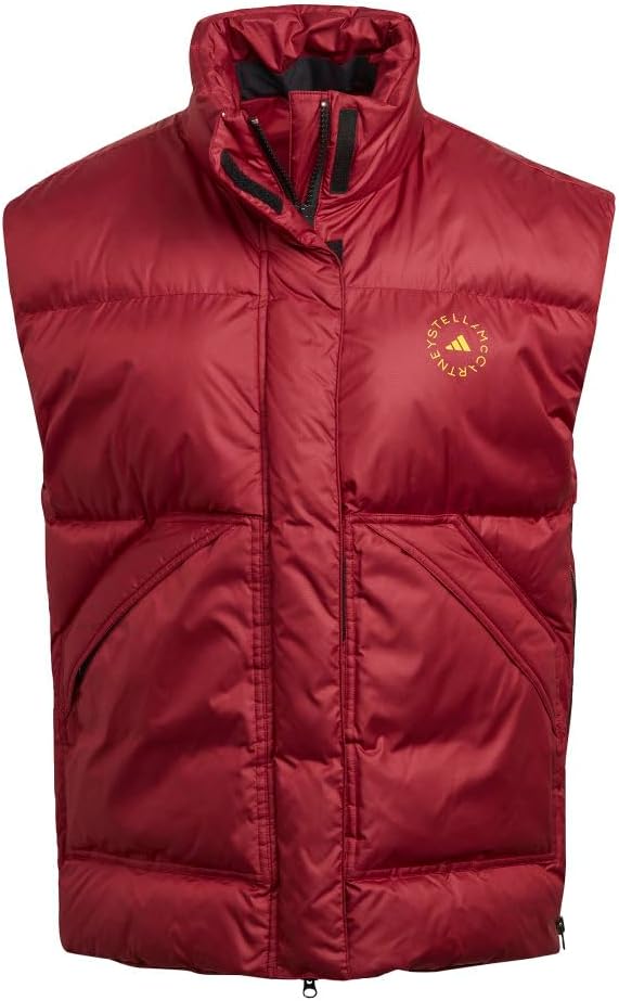 

Женская жилетка Adidas by Stella McCartney утепленная зимняя, бордовый