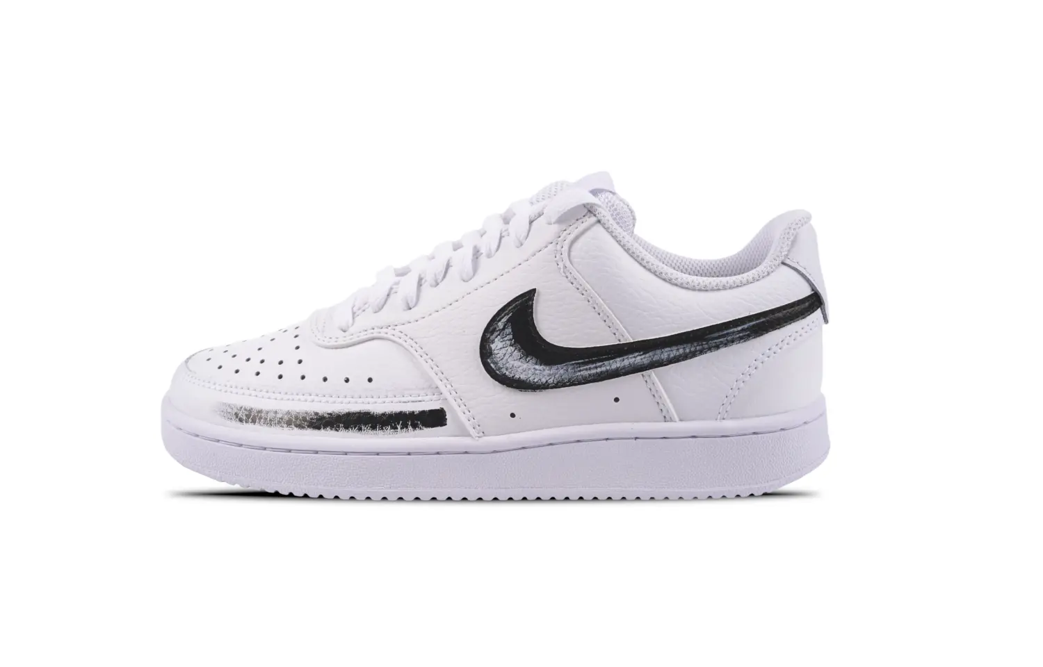 

Кроссовки Nike Court Vision Skateboarding Shoes Women's Low-top Black/white, черный/белый