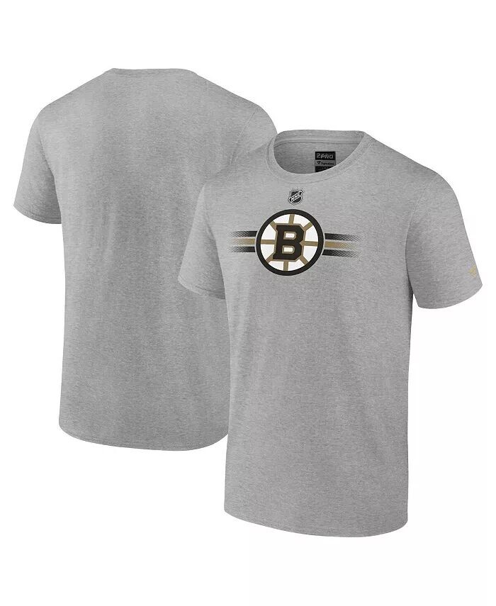 

Мужская серая футболка Boston Bruins Authentic Pro Secondary Replen Fanatics