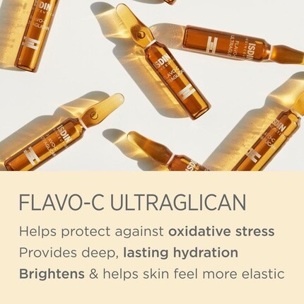Isdinceutics Flavo-C Ультрагликановая антиоксидантная дневная сыворотка, 30 ампул — фото 3