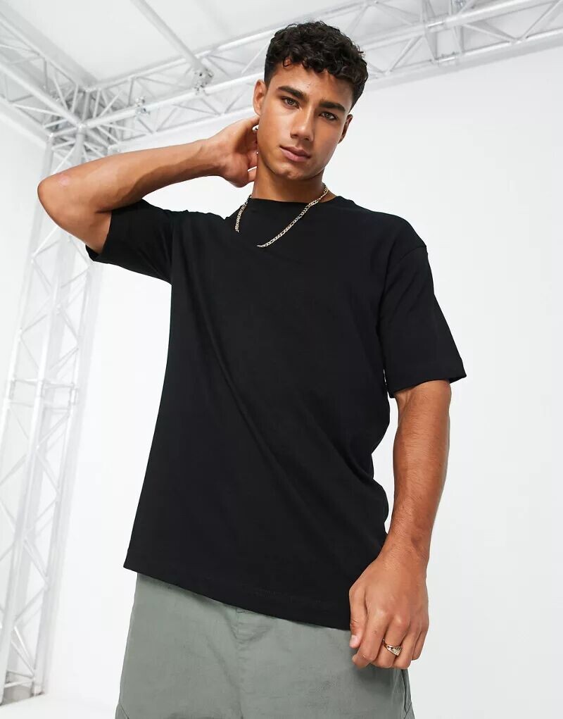 

Черная футболка оверсайз Selected Homme