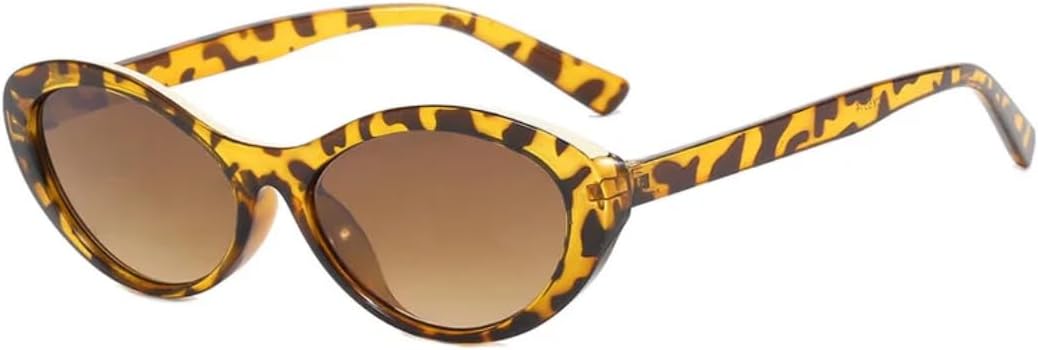 

Солнцезащитные очки с защитой от УФ-излучения UV400 | Овальные линзы «кошачий глаз» с леопардовым принтом, разноцветные | для женщин и мужчин, для занятий спортом на открытом воздухе и вождения DSVIGF, Blaleopard-brownck