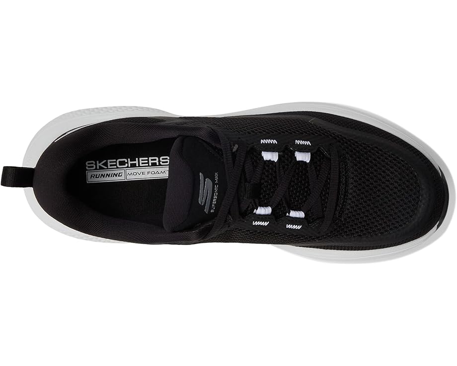Кроссовки SKECHERS Go Run Supersonic Max, черный/белый — фото 2