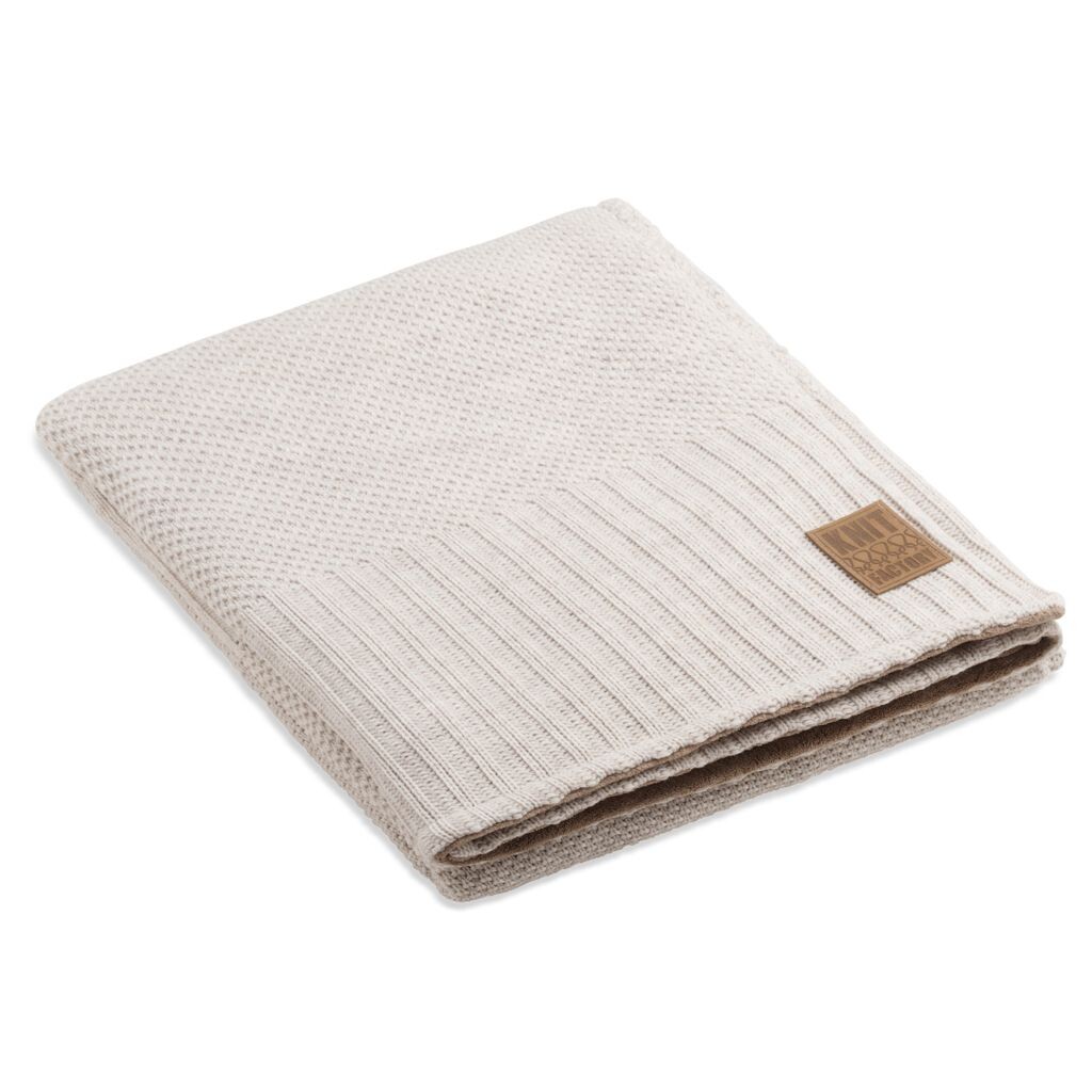 

Knit Factory Lynn Plaid Teddy - Бежевый - 160x130 см