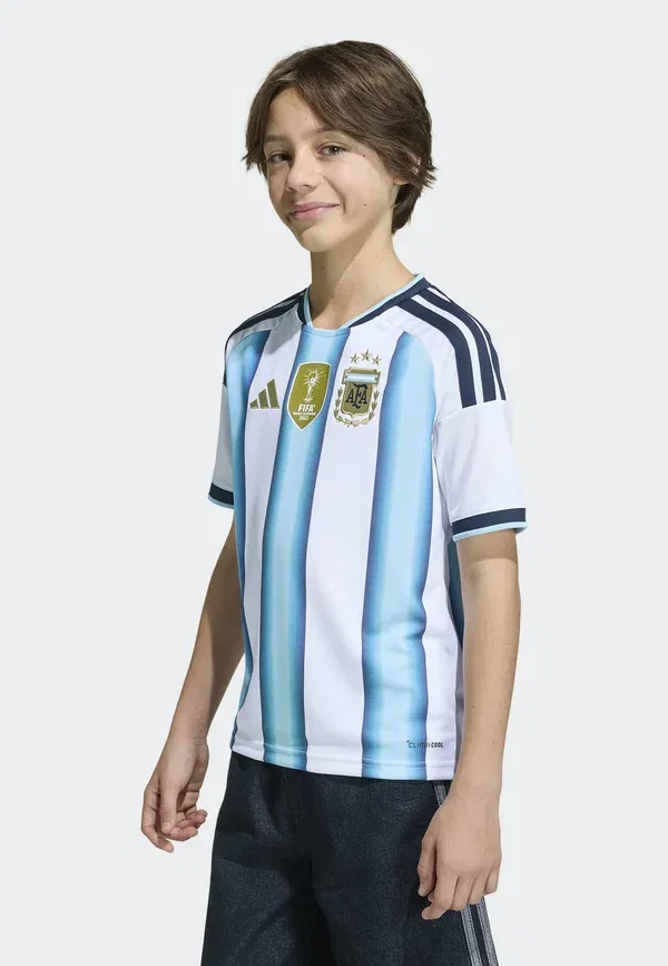 Футболка Adidas Performance Argentina 26 home national team wear, белый ледяной голубой — фото 2