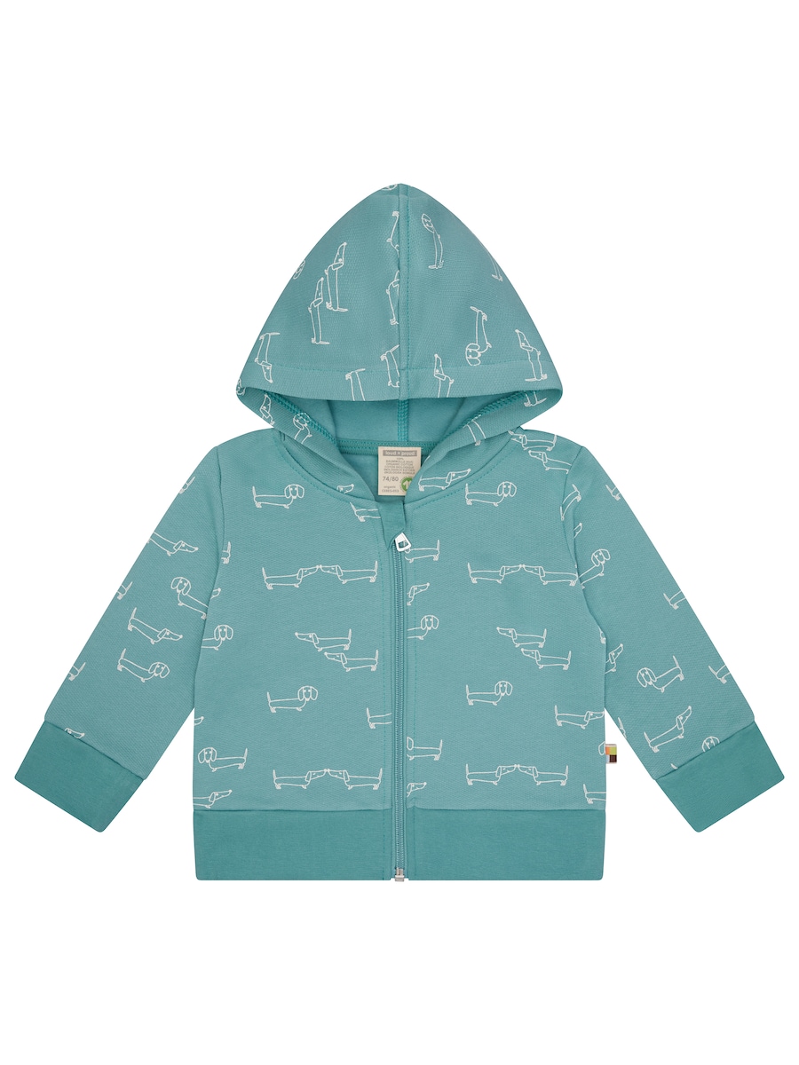 

Толстовка с капюшоном на молнии loud + proud, изумрудный