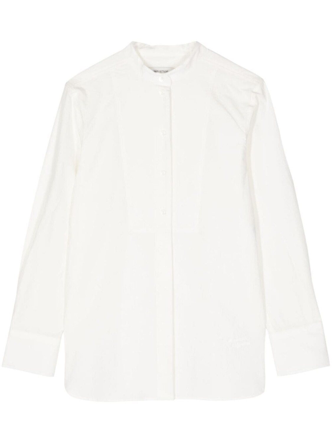 

Maison Kitsuné рубашка без воротника, белый