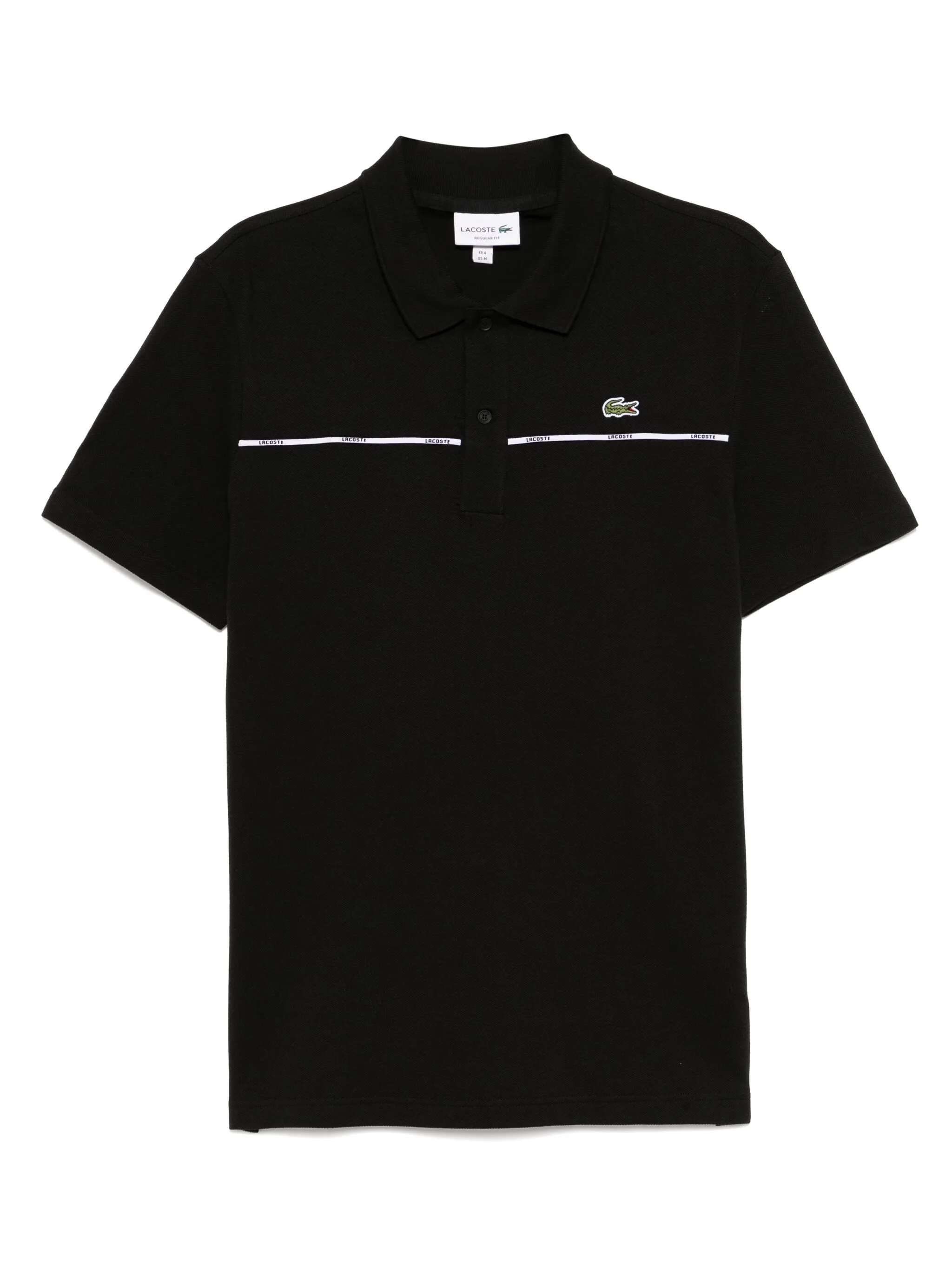 

Рубашка поло Regular Fit Logo Trim L.12.12 Lacoste, черный