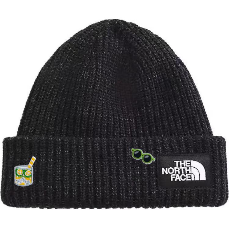 

THE NORTH FACE Полиэстеровая шапка унисекс черная, One Size Black Logo