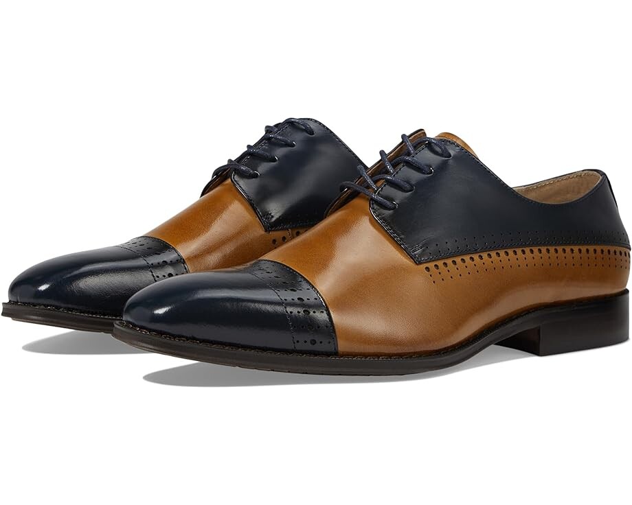 

Оксфорды Stacy Adams Cabot Cap Toe, цвет Navy Multi