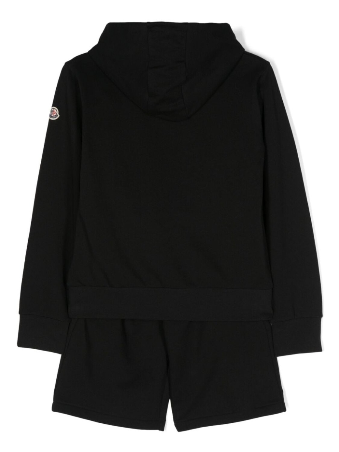 Moncler Enfant комплект из топа и шортов с логотипом, черный — фото 2
