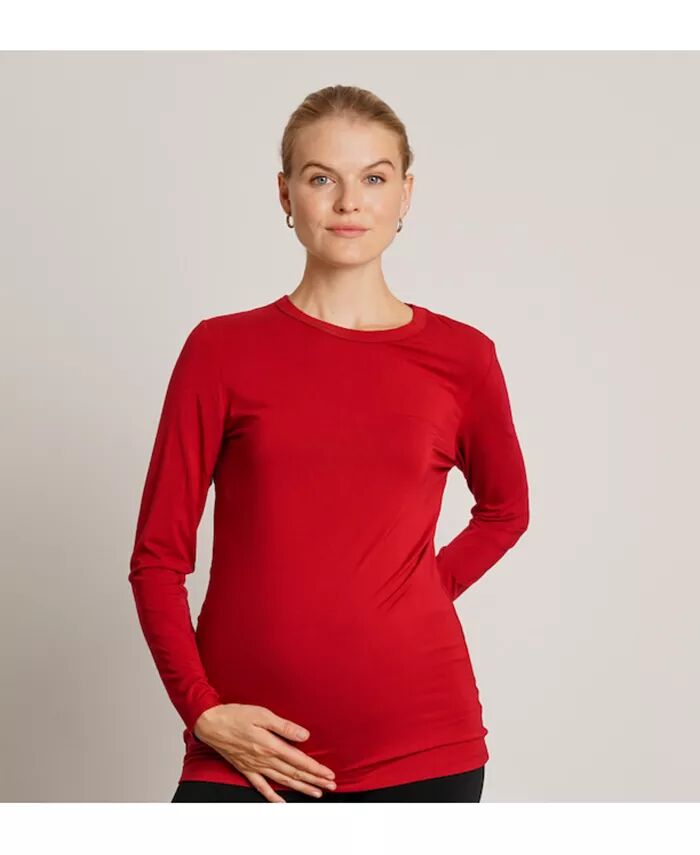 

Футболка с длинными рукавами для беременных Liv NOM Maternity, красный