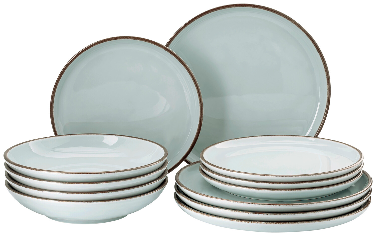 

Столовый набор Rosenthal, мятно-серый