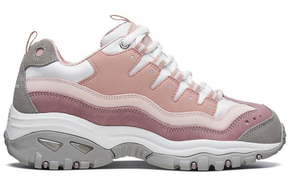 Кроссовки energy pink/white Skechers, розовый — фото 2