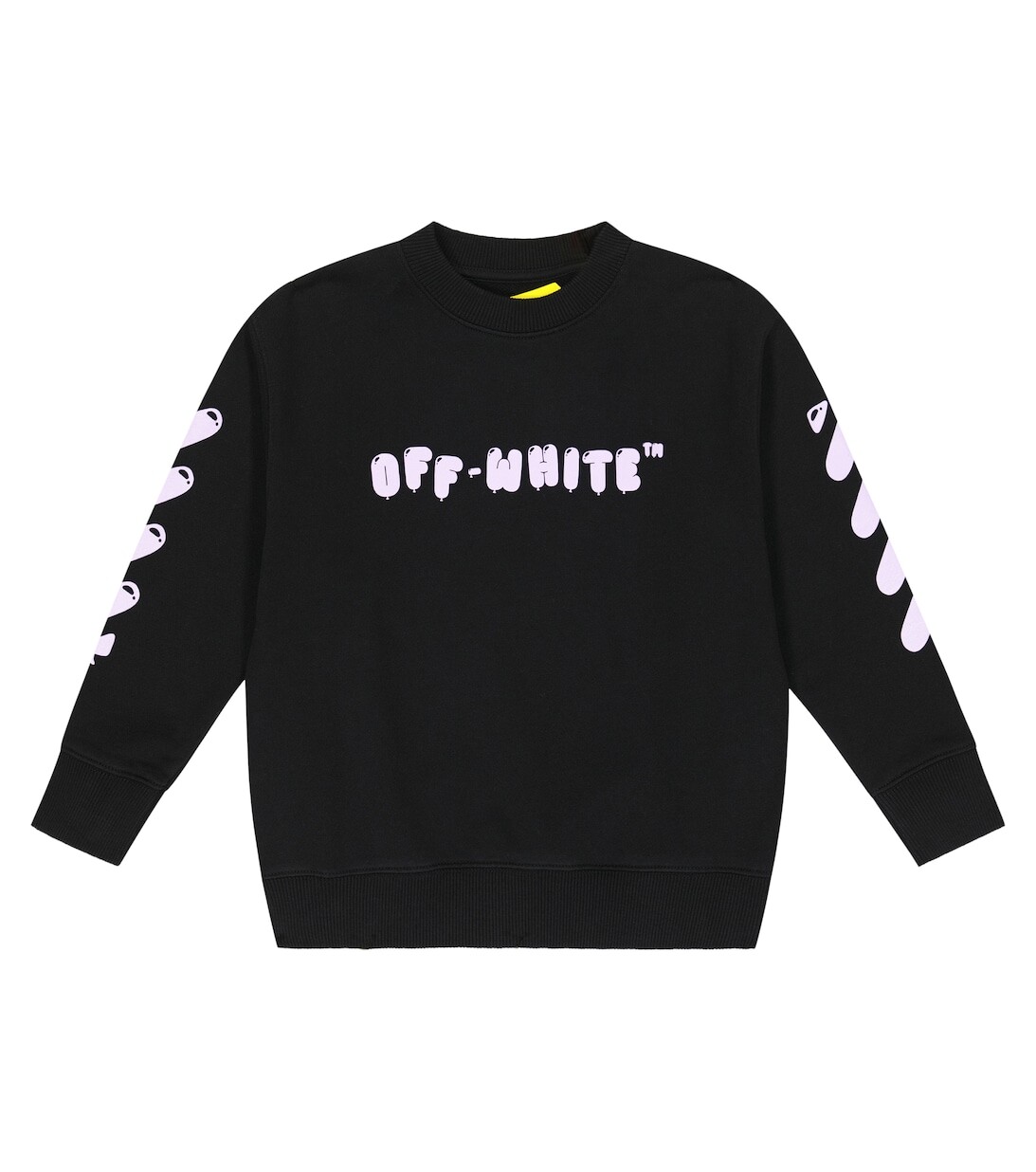 

Толстовка из хлопкового джерси с логотипом Off-White, черный