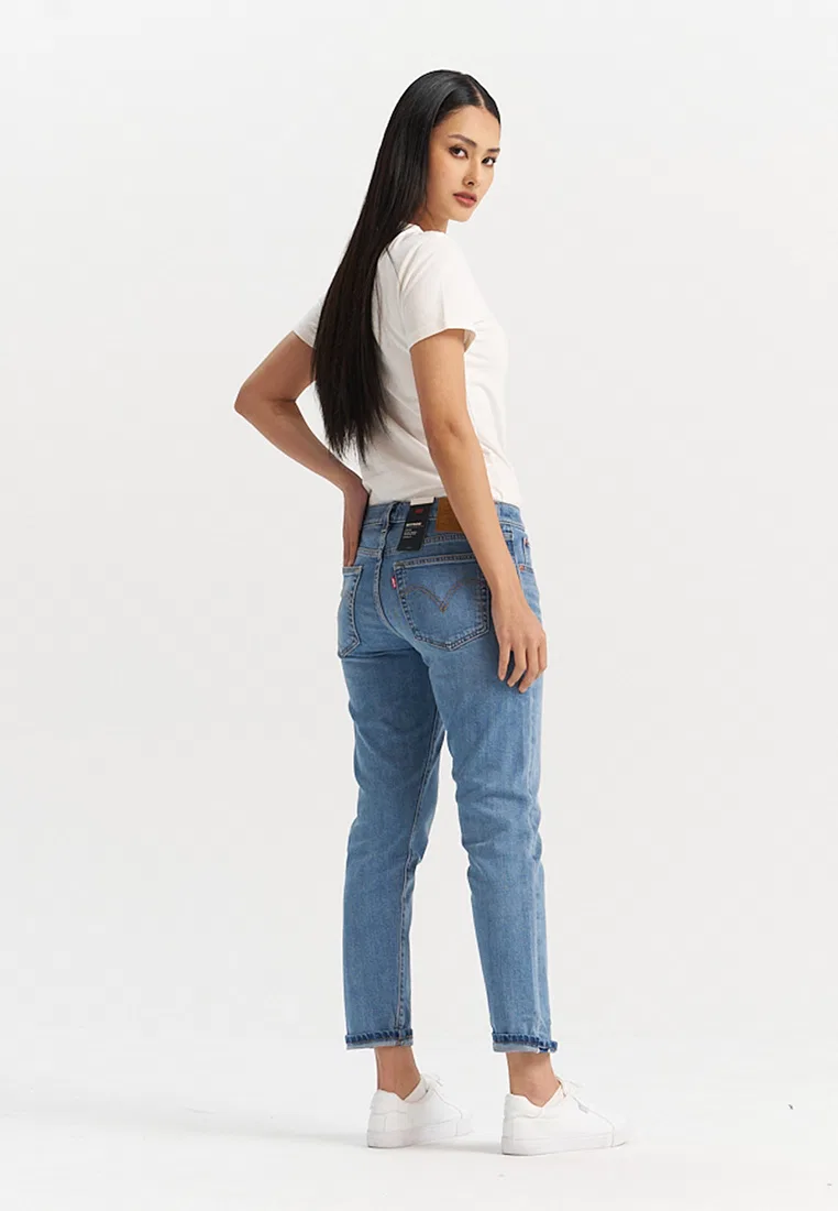 Джинсы женские, зауженные, средняя посадка, Levi’s, синие Levi'S — фото 3