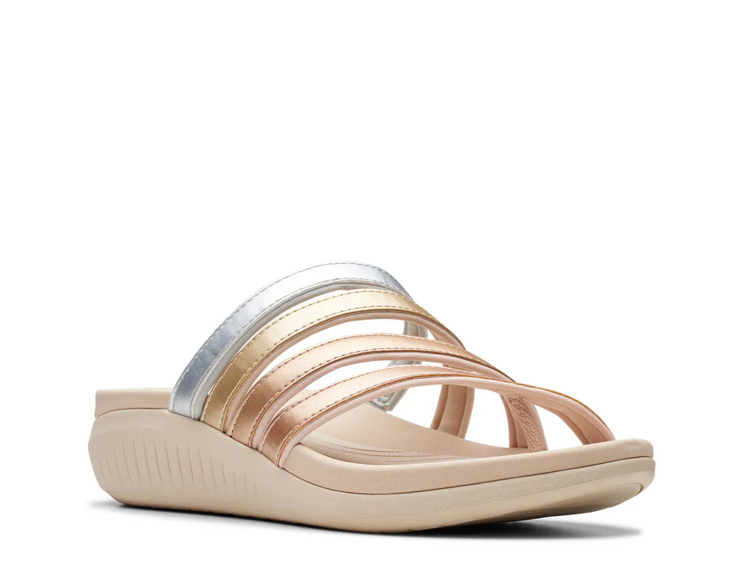 

Сандалии Cloudsteppers Glide Wedge Sandal Clarks, цвет multicolor