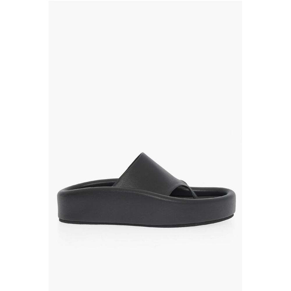 Сандалии из искусственной кожи MM6 Maison Margiela, Black — фото 3