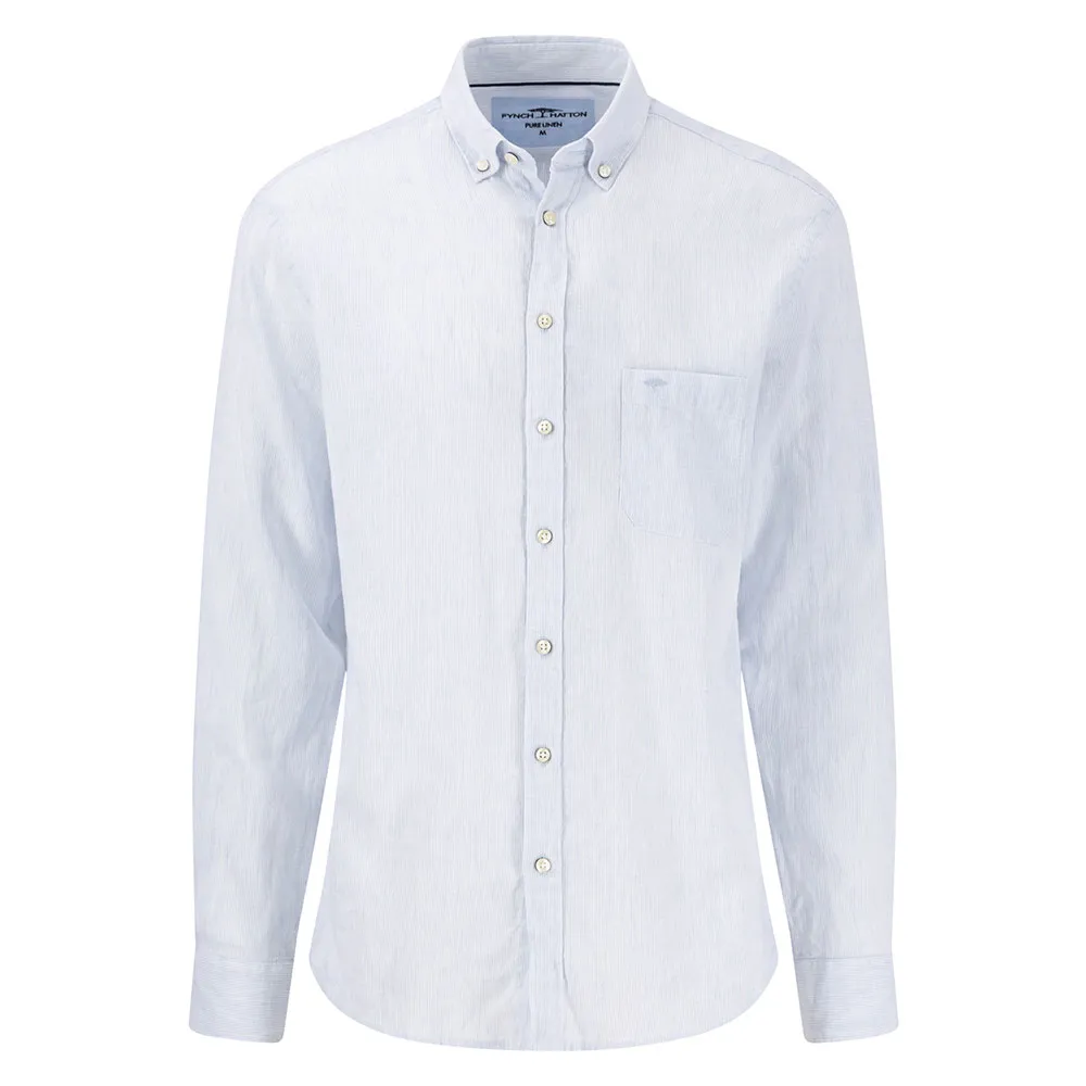 

Рубашка Fynch Hatton 15046160 Linen Fine Stripe, белый