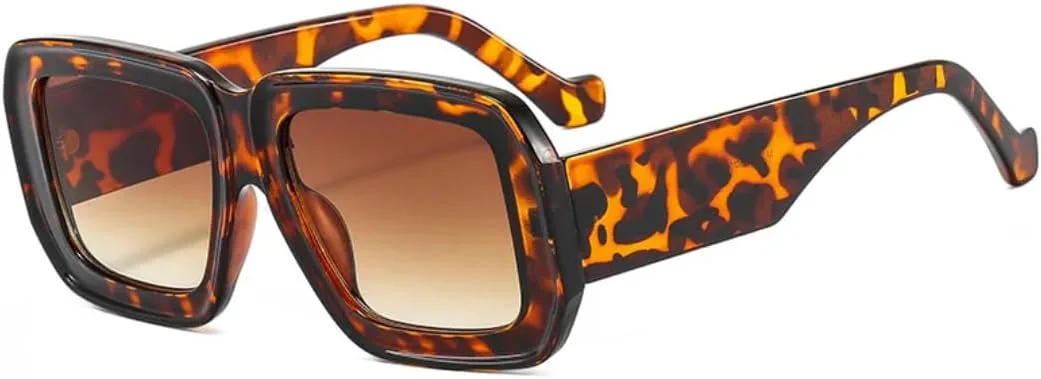 

Солнцезащитные очки с защитой UV400 | Градиентные цветные линзы | Для женщин и мужчин | Для занятий спортом на открытом воздухе и вождения DSVIGF, Leopard-brown