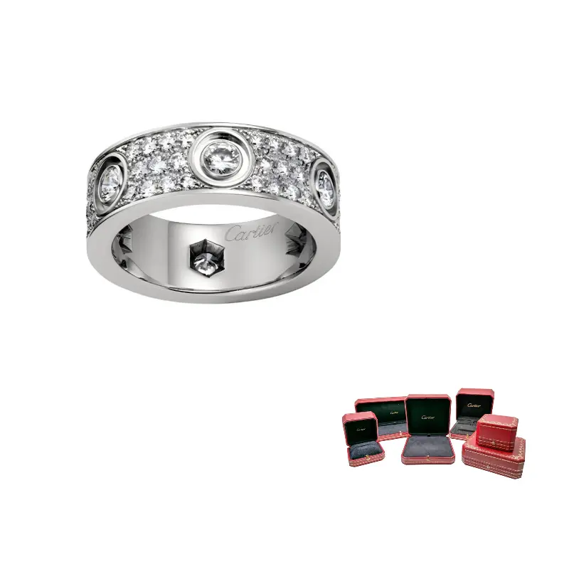 

Cartier Кольцо Love из белого золота 585 пробы с бриллиантами