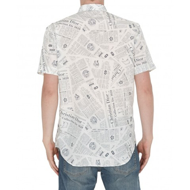 Daniel Arsham Quarterly Новые продукты Рубашка Мужская Белая Dior, белый — фото 4