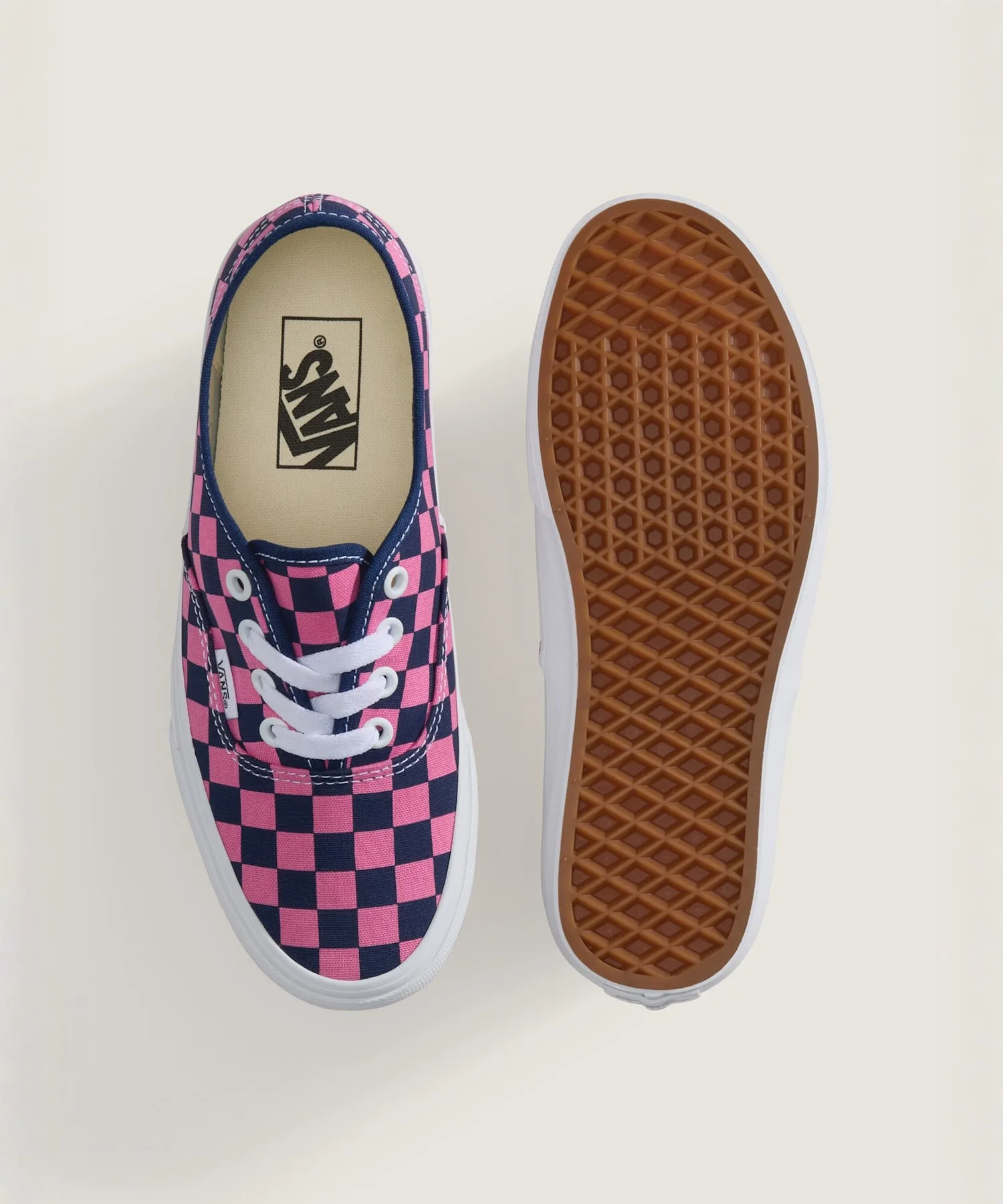 Унисекс кеды Authentic CHECKERBOARD VANS VN000EAD1VZ1 розовые — фото 4