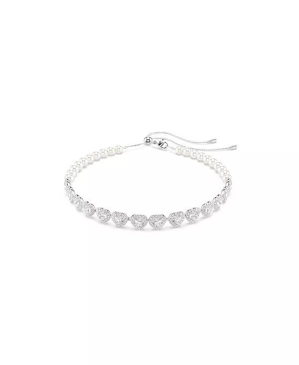 

Ожерелье-Чокер Ariana Grande x Swarovski с искусственным жемчугом смешанной огранки Swarovski, silver