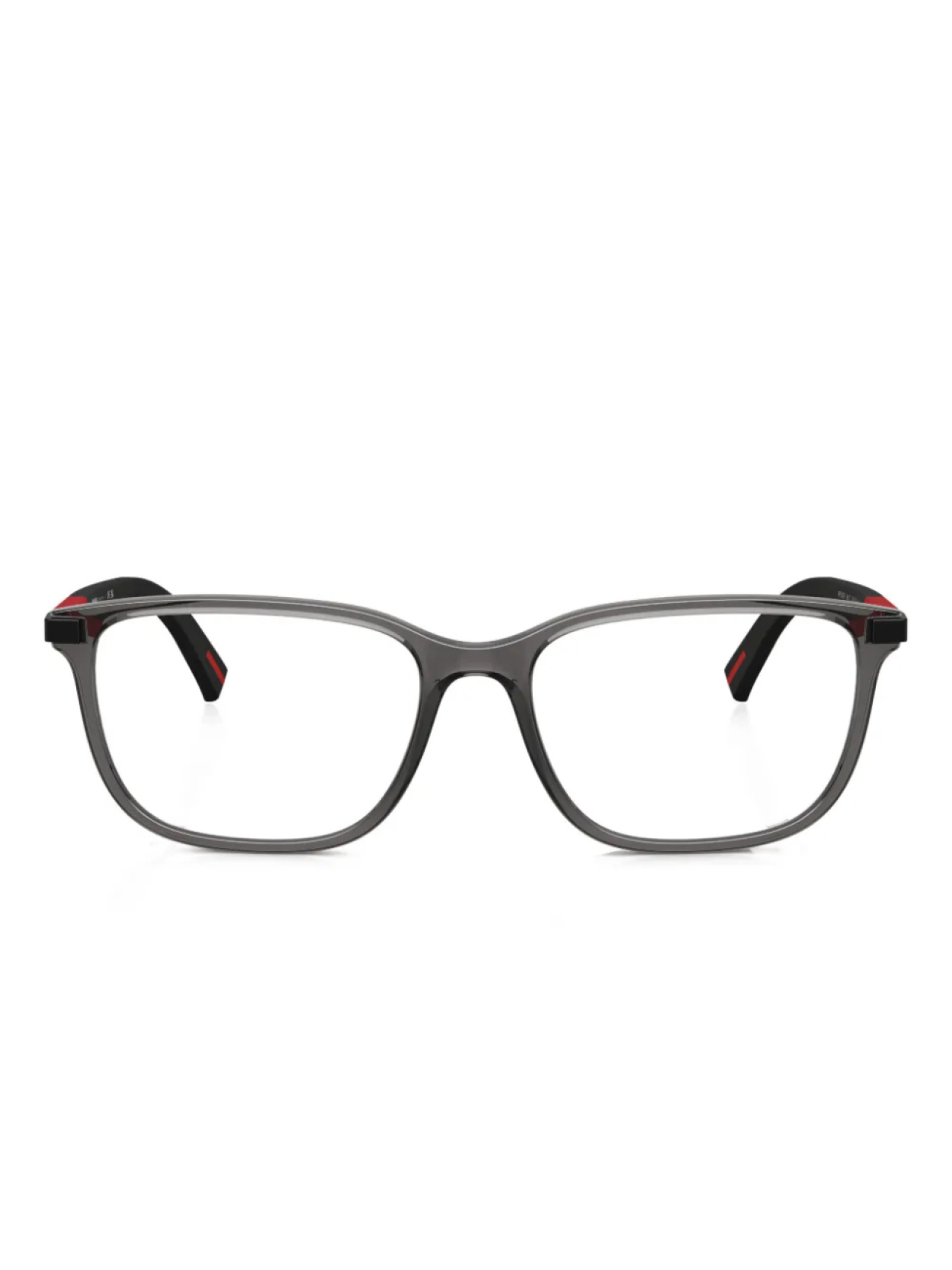 

Prada Linea Rossa rectangle-frame очки, серый