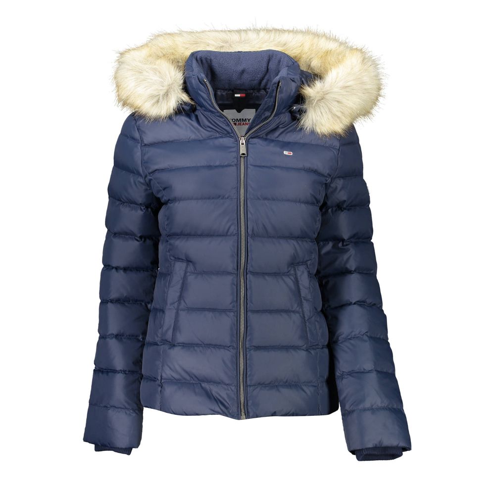 

Синяя женская куртка из полиэстера Tommy Hilfiger