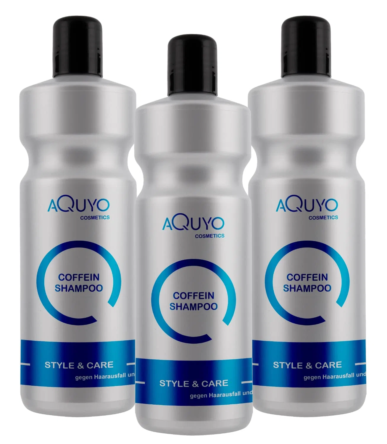 Кофеиновый шампунь против выпадения волос (3 x 1000 мл) Aquyo Cosmetics