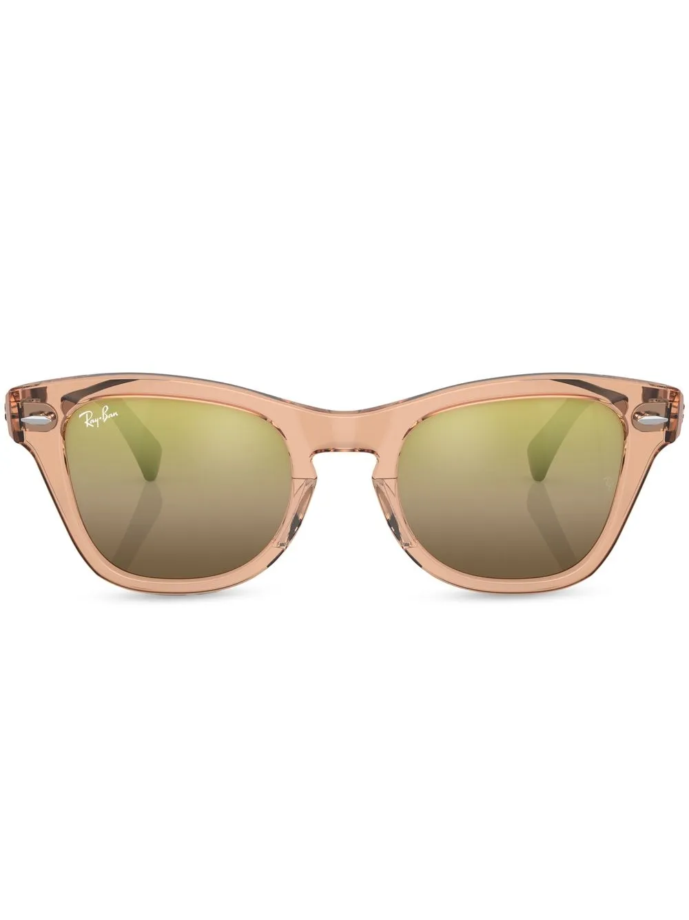

Солнцезащитные очки в квадратной оправе Ray-Ban, коричневый
