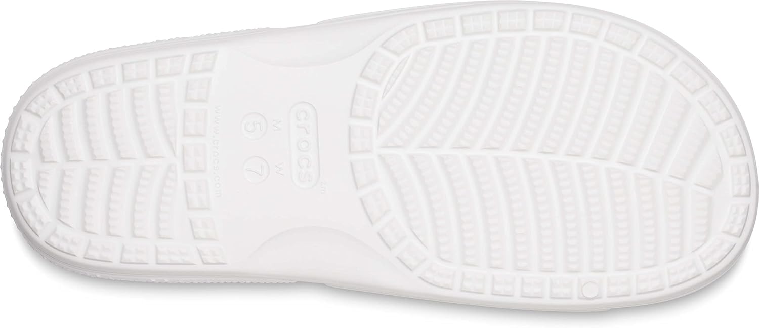 Унисекс сандалии Crocs Classic с графическим принтом, белый — фото 3