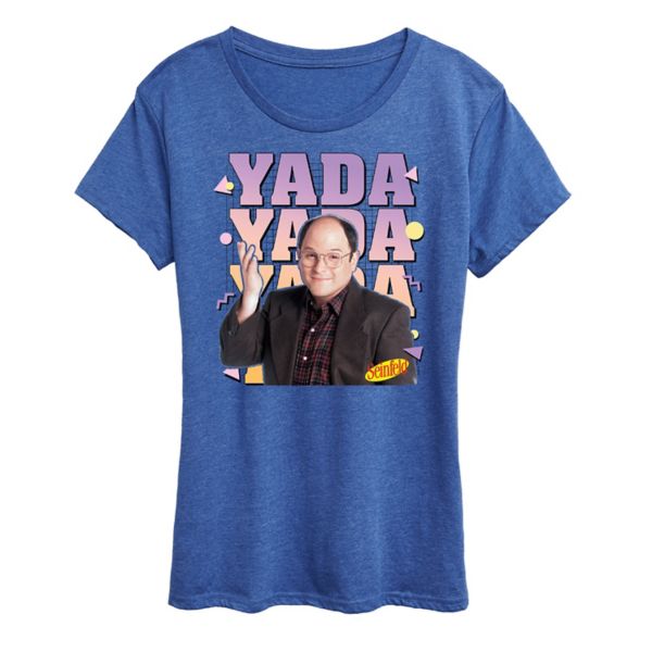 

Женская футболка с принтом Seinfeld yada yada Licensed Character, синий