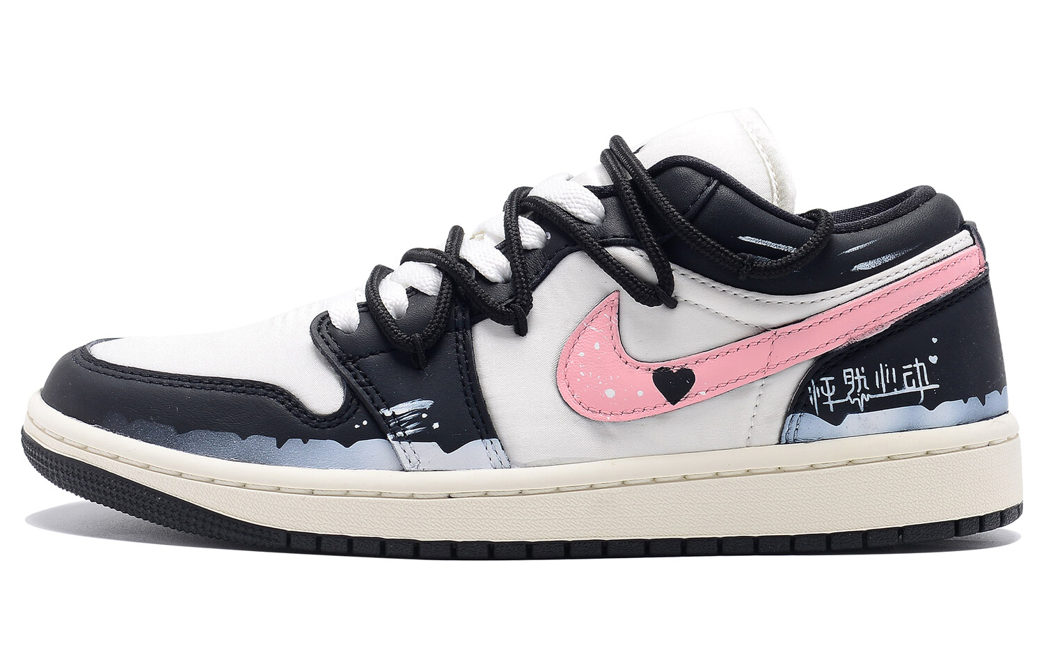 

Кроссовки Air JORDAN 1 Vintage Basketball Shoes Women's Low-Top Black Pink, Розовый, Кроссовки Air JORDAN 1 Vintage Basketball Shoes Women's Low-Top Black Pink