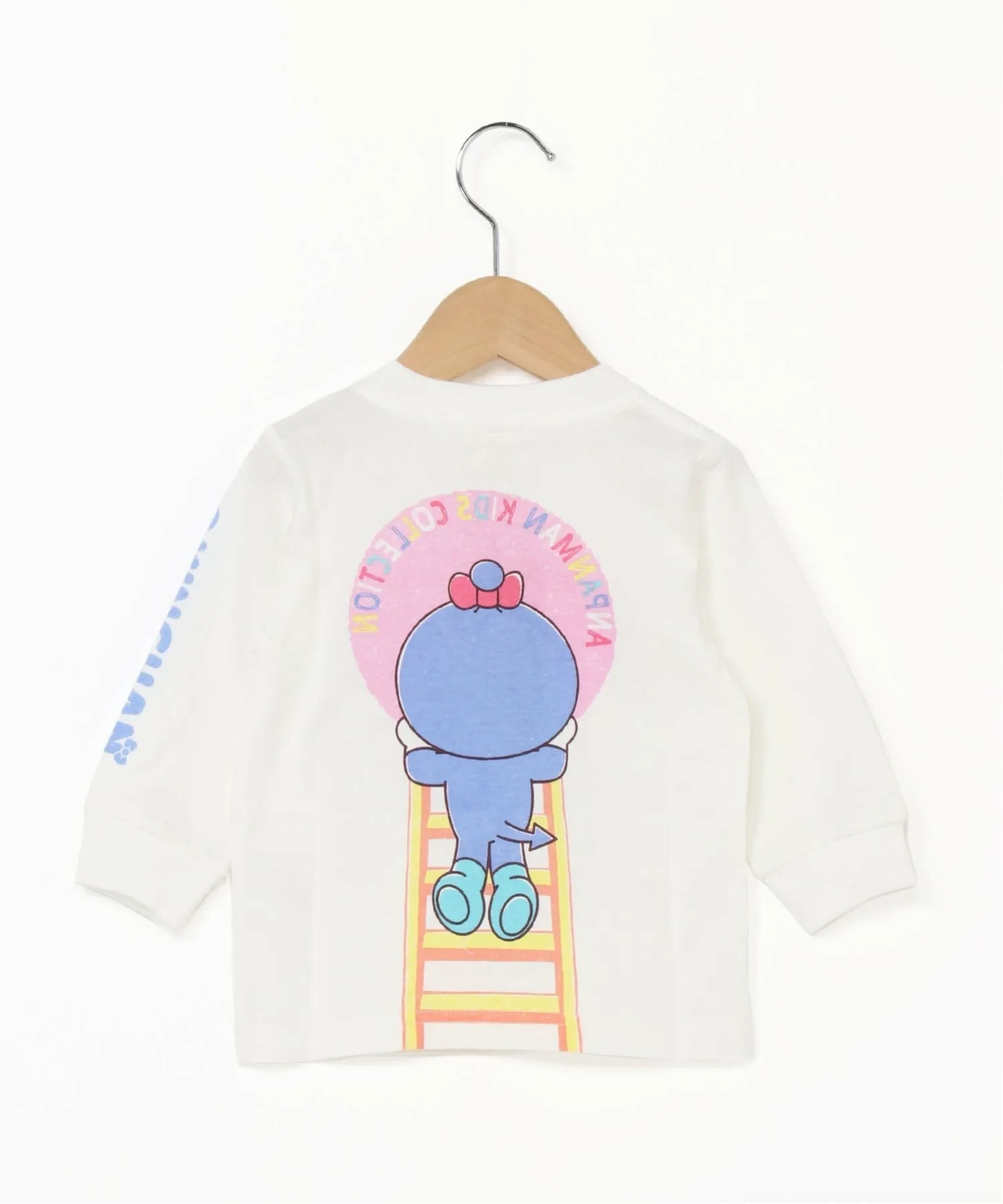 Детская коллекция ANPANMAN/(K) Футболка с длинным рукавом Baikinman Kokin-chan Hyokkori Anpanman Kids Collection, Off-white — фото 3