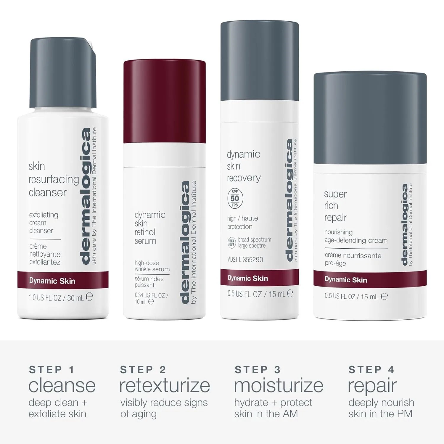Набор Dermalogica Skin Aging Solutions Kit для ухода за кожей против старения: очищающее средство, сыворотка, увлажняющий крем с SPF и крем, travel size — фото 3