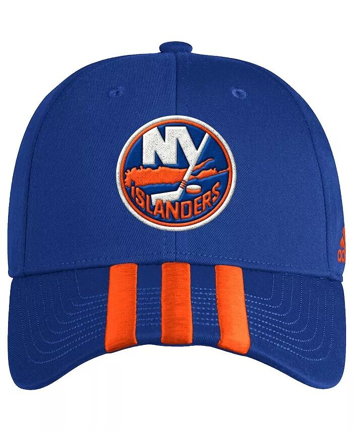 

Мужская регулируемая кепка Royal New York Islanders в раздевалке с тремя полосками Adidas, синий