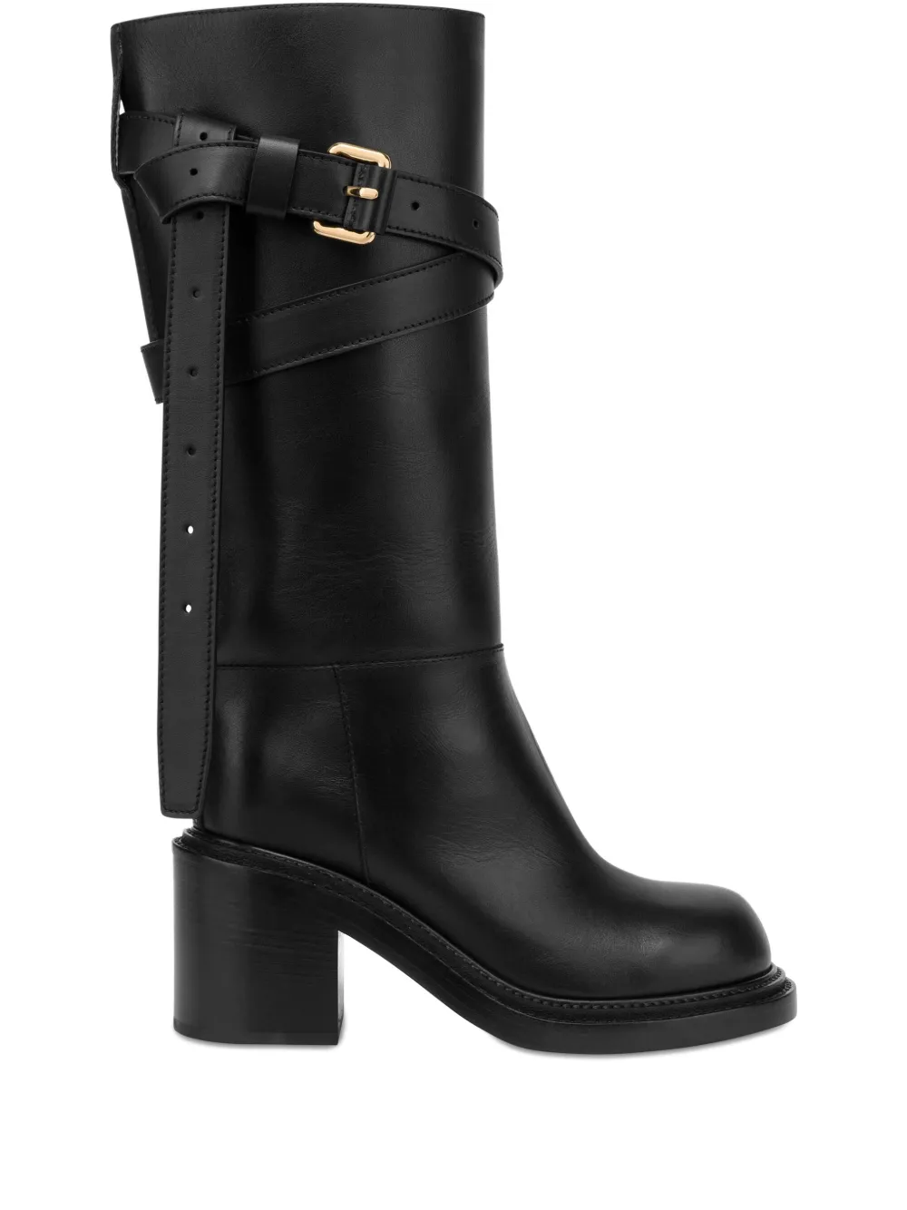 Байкерские ботинки Moschino, черный