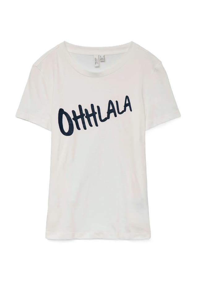 

Хлопковая футболка Vero Moda, белый
