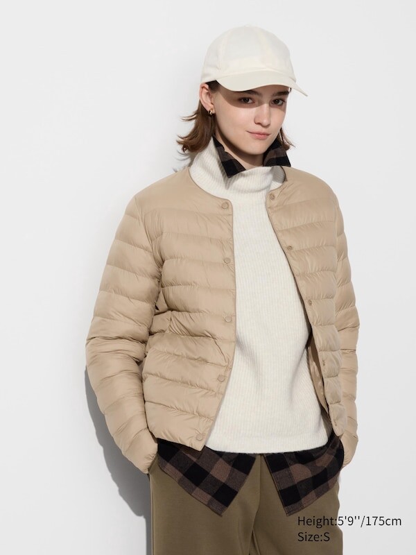 Компактная куртка puffertech Uniqlo, бежевый