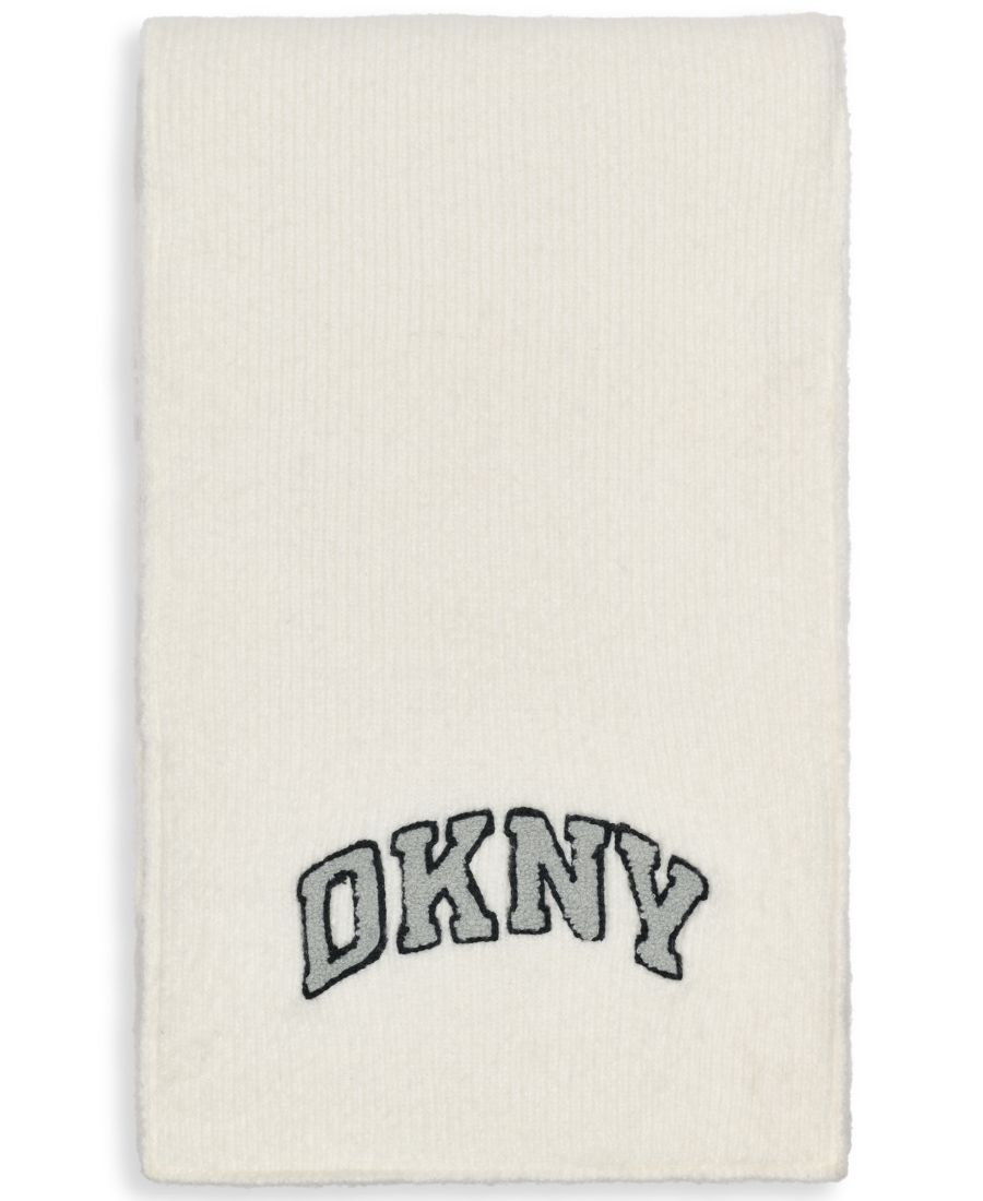 

Женский шарф с университетским логотипом DKNY, Ivory
