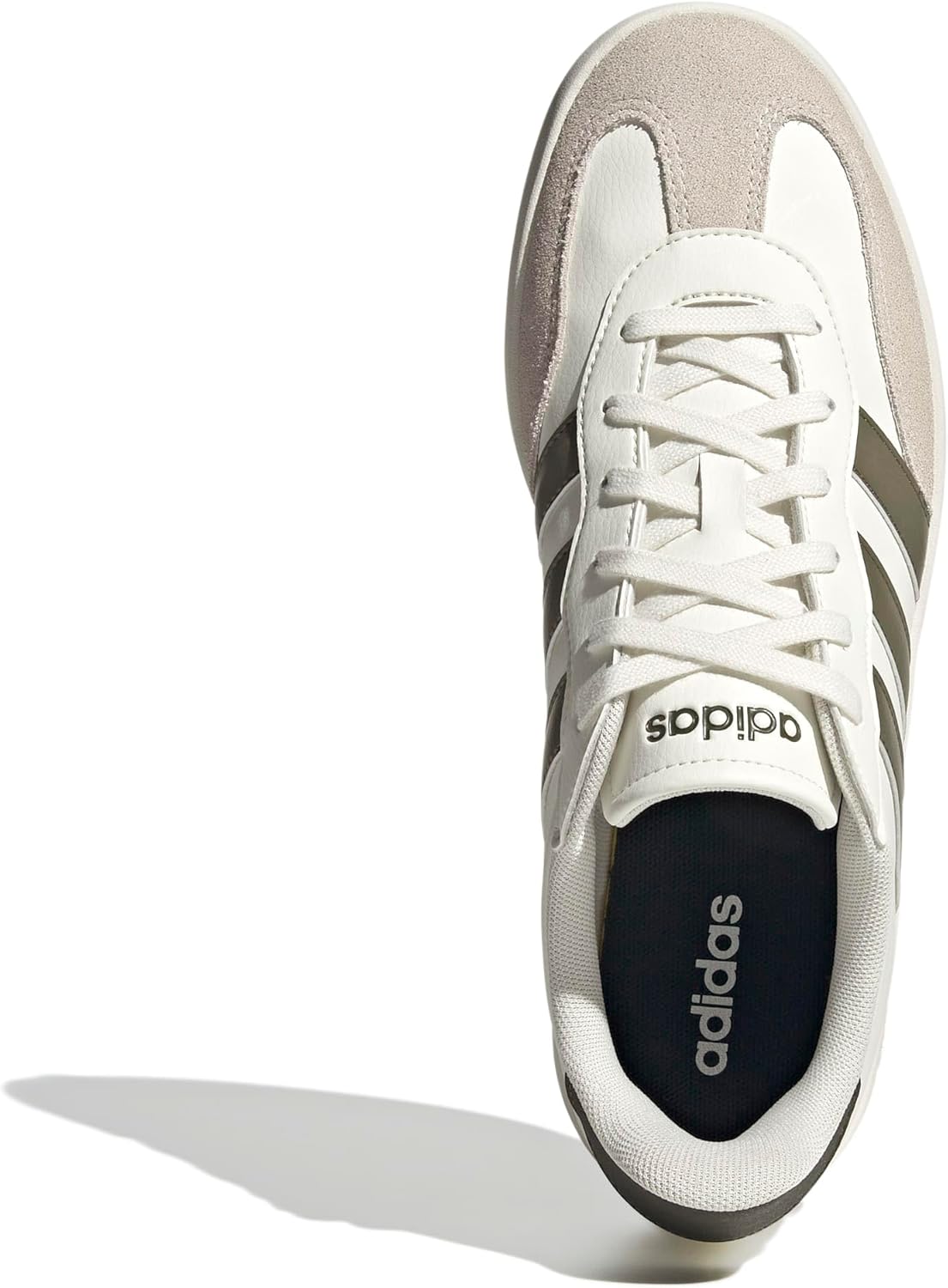 Мужские модные кроссовки Adidas Barreda, оливковый/белый — фото 2